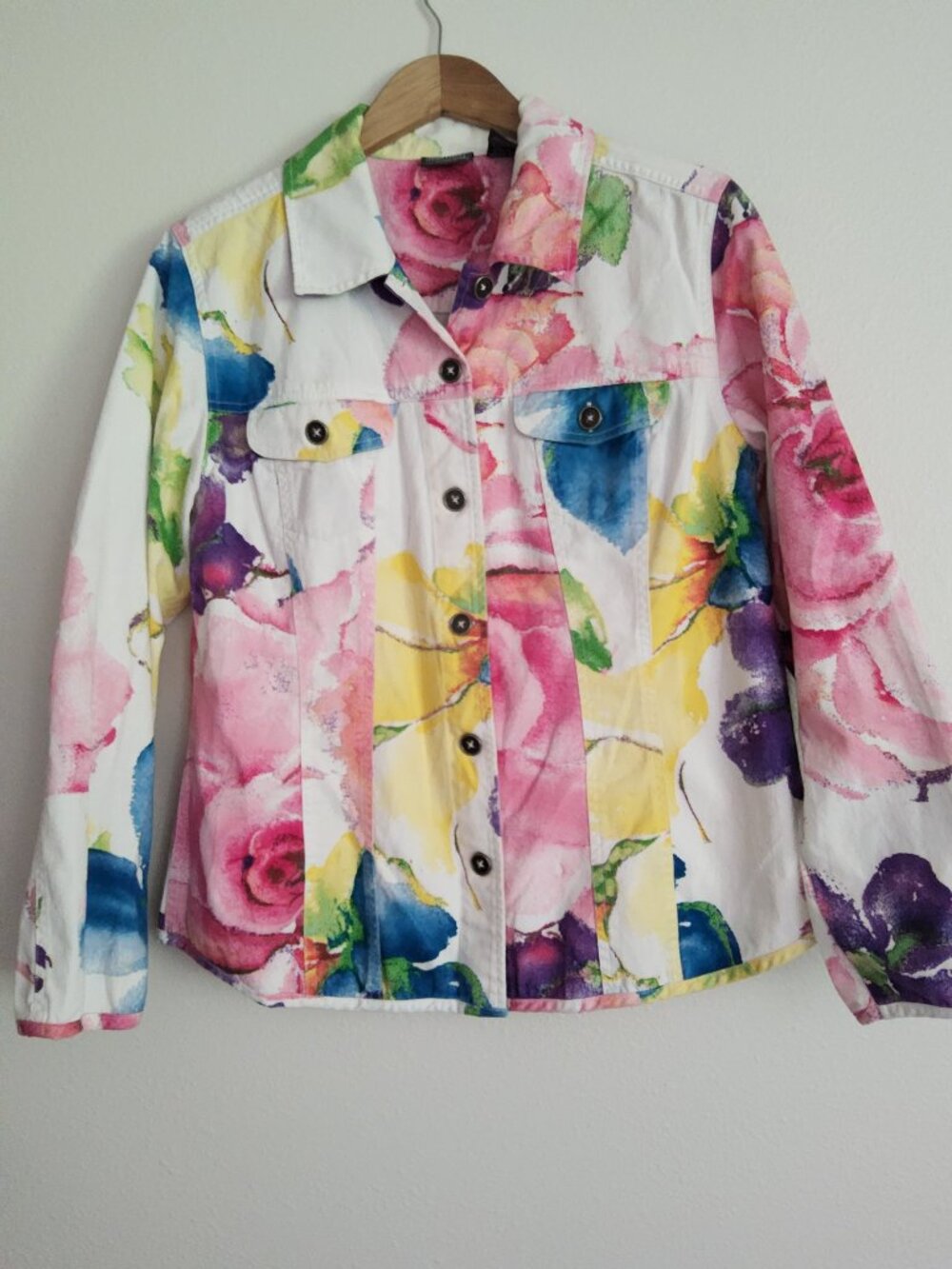 NEW Chico’s Additions Beautiful  Flower Jacket Size 2/  L